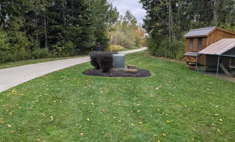 Maintained landscape at a home in Hamburg, NY