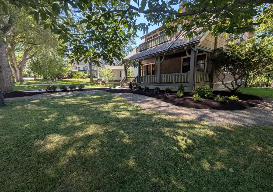Landscape makeover and lawn restoration in West Seneca, NY